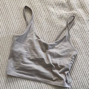 Vuori Gray Crop Top